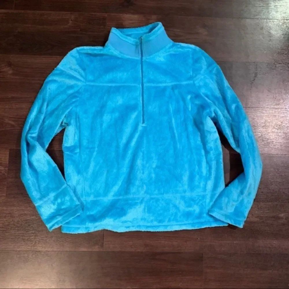 Izod Fleece Fuzzy 1/4 Zip Pullover Sweater - Jr L